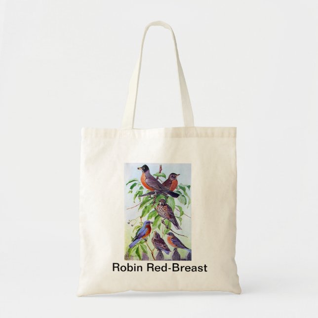 Tote Bag Sein de rouge de Robin (Devant)