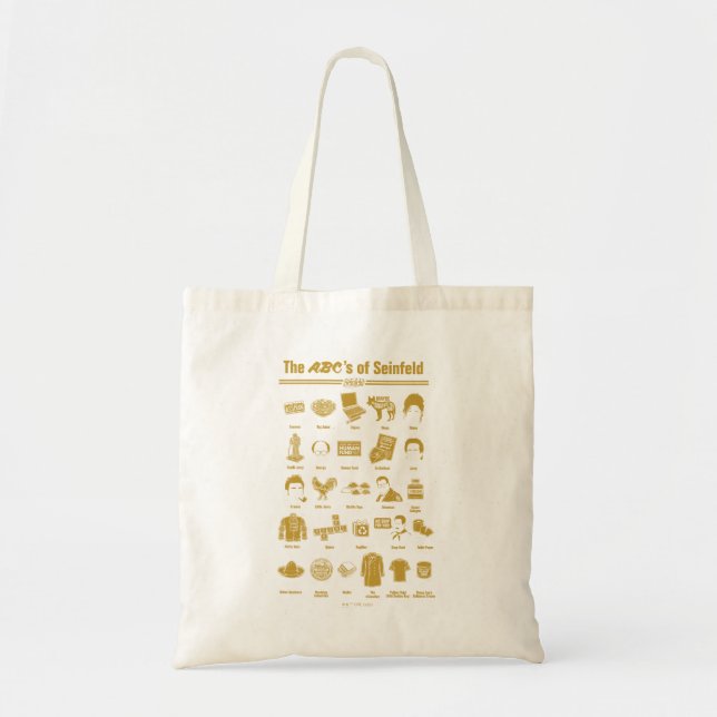 Tote Bag Seinfeld | ABC de Seinfeld Infographie (Devant)
