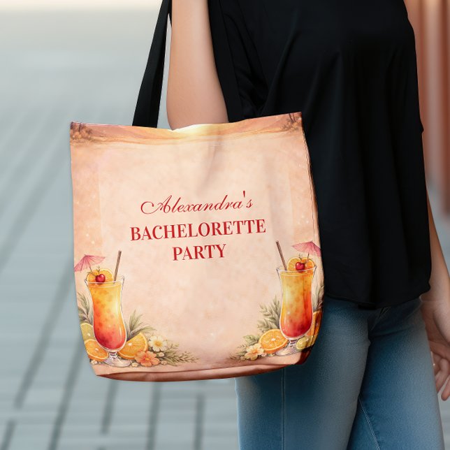 Tote Bag Séjour de célibataire à la plage Tequila Sunrise (Créateur téléchargé)