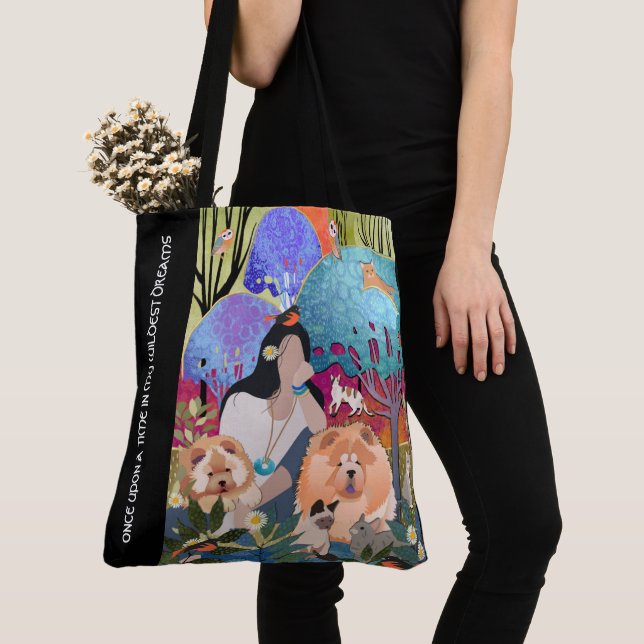 Tote Bag SÉJOURNER ENFANT GYPSY SAUVAGE - CHOW fourre-tout/ (De près)