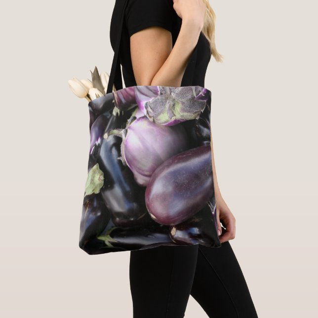 Tote Bag Sélection des plantes pourpres du marché agricole (De près)