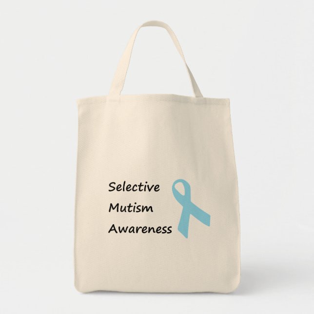 Tote Bag Selective Mutism Awareness (Devant)