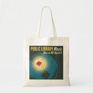 Tote Bag Semaine" vintage Fourre-tout "de bibliothèque