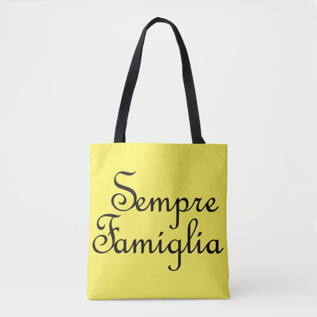 Tote Bag Sempre Famiglia - Italien - Toujours Famille (Devant)