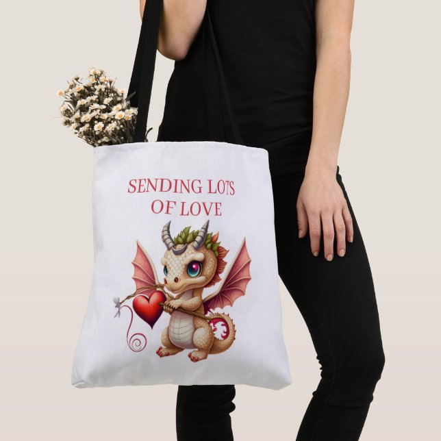 Tote Bag Sending Lots of Love (De près)