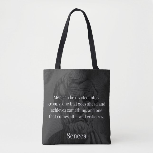 Tote Bag Seneca's Division : Les Doers et les Critiques (Devant)