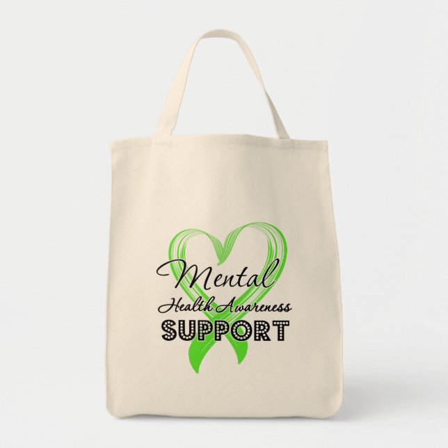 Tote Bag Sensibilisation à la santé mentale - Soutien (Devant)