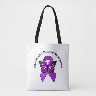 Tote Bag Sensibilisation au cancer du pancréas   Papillon