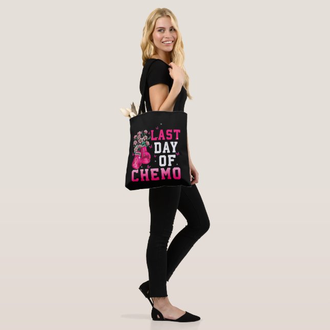 Tote Bag Sensibilisation au cancer du sein Dernier jour de  (Sur le modèle)