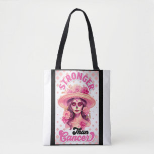 Tote Bag Sensibilisation au cancer du sein du crâne sucre