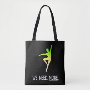 Tote Bag Sensibilisation au danseur masculin II Personnalis