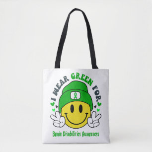 Tote Bag Sensibilisation aux déficiences cérébrales Cadeaux