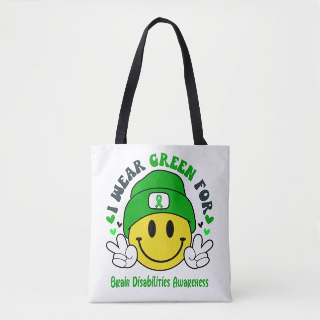 Tote Bag Sensibilisation aux déficiences cérébrales Cadeaux (Devant)