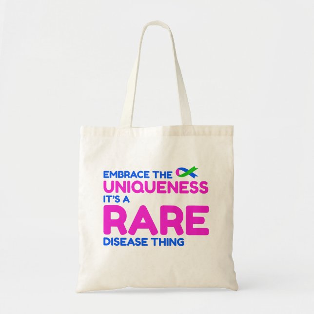 Tote Bag Sensibilisation aux maladies rares uniques (Devant)