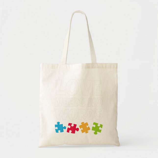 Tote Bag Sensibilisation sur l'autisme Enseignant Chemise A (Devant)