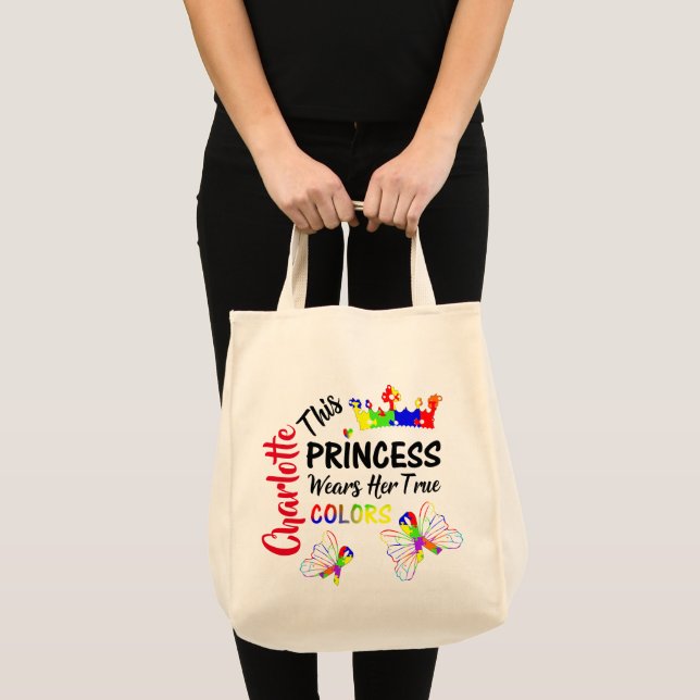 Tote Bag sensibilisation sur l'autisme Personnalisée Prince (Devant (produit))