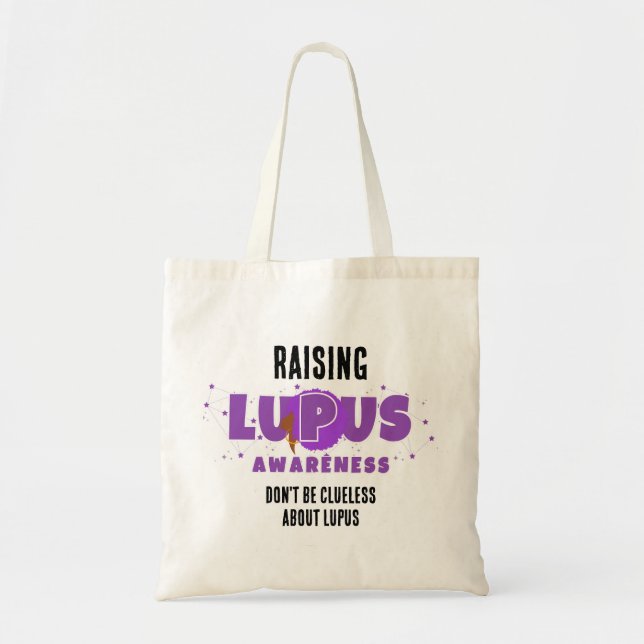 Tote Bag SENSIBILISER LUPUS À NE PAS ÊTRE Clueless (Devant)
