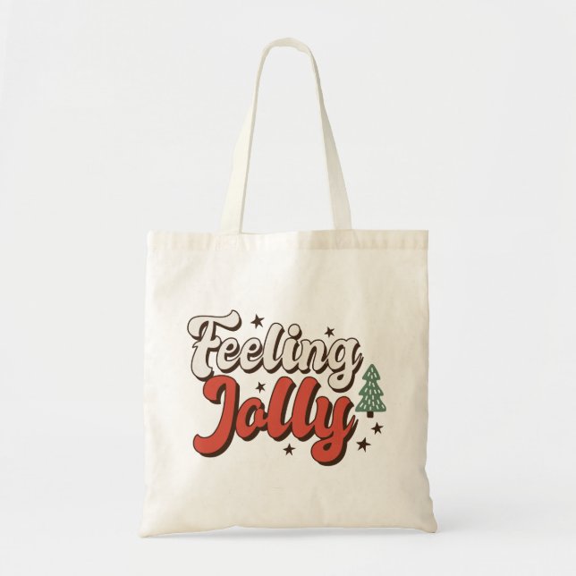 Tote Bag Sentez Jolly Noël rétro (Devant)