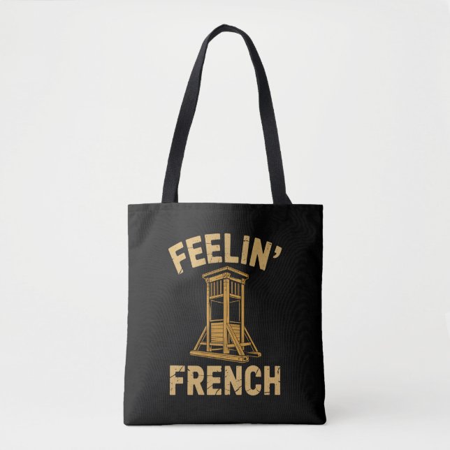 Tote Bag Sentiment guillotine vintage français (Devant)