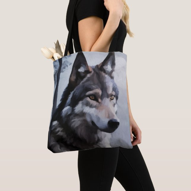 Tote Bag Sentinelle au clair de lune (De près)