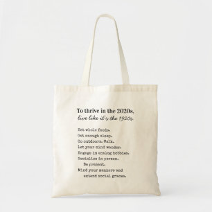 Tote Bag S'épanouir dans les années 2020 Loisirs analogique