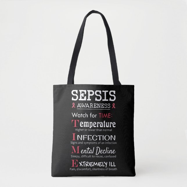 Tote Bag Sepsis Awareness Watch pour le guide TIME (Devant)