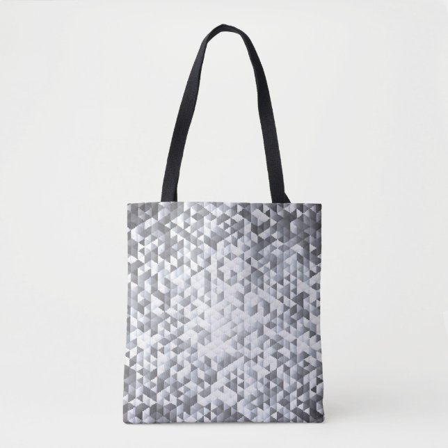 Tote Bag Séquins d'argent : Arrière - plan de mosaïque scin (Devant)