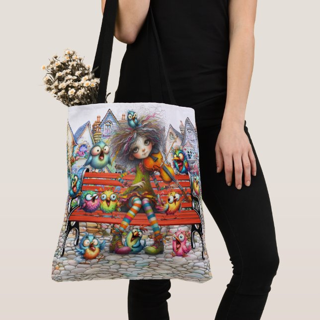 Tote Bag Sérénade de violon - REGARDEZ-VOUS ! (De près)