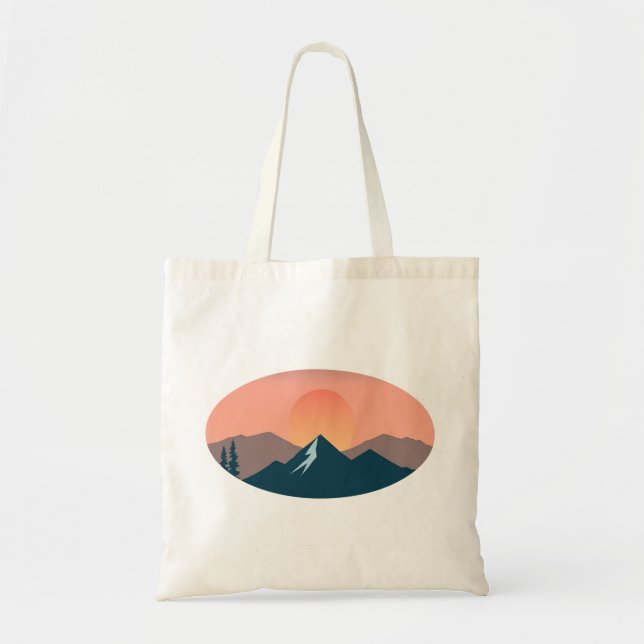 Tote Bag Serene Mountain Sunset  (Devant)