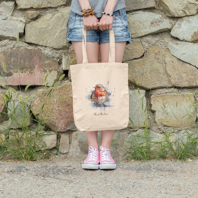 Tote Bag Serene Robin, personnalisée (Créateur téléchargé)