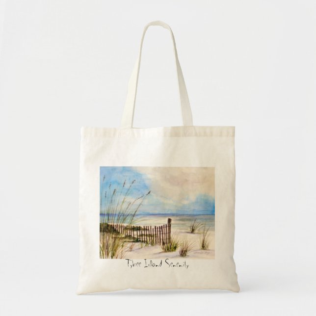 Tote Bag Sérénité Fourre-tout d'île de Tybee (Devant)