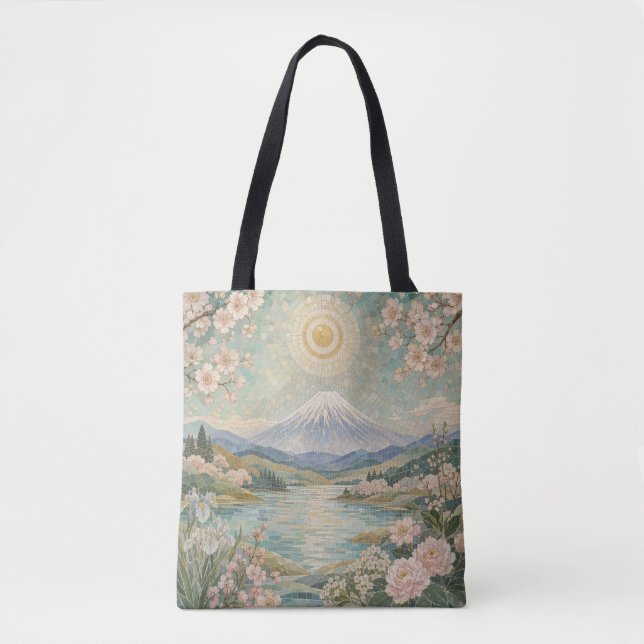 Tote Bag Sérénité printanière mosaïque (Devant)