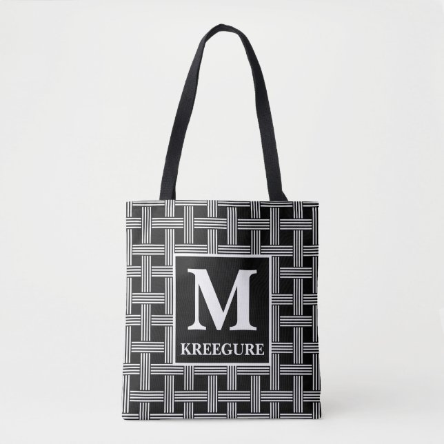 Tote Bag Série classique monogramme BW Lave-linge (Devant)