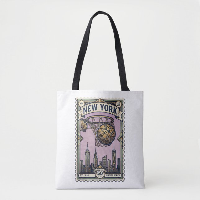 Tote Bag Série Vintage Conception New York (Devant)