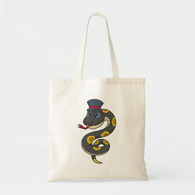 Tote Bag Serpent avec Casquette (Devant)