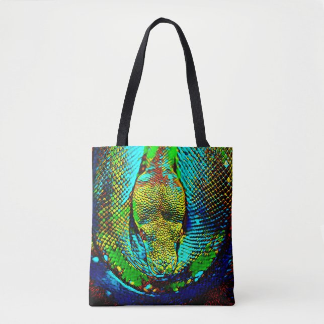 Tote Bag Serpent d'arc-en-ciel (Devant)
