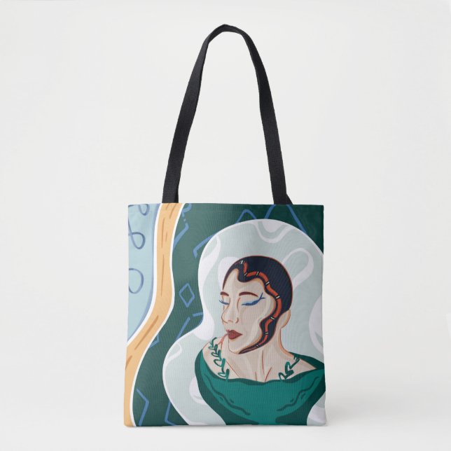 Tote Bag Serpent Femme - Tête de Serpent (Devant)