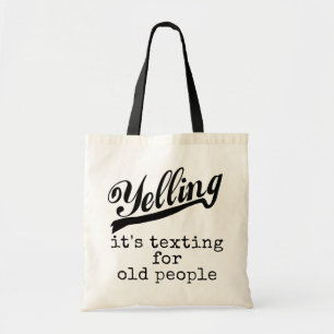 Tote Bag Service de mini-messages pour les personnes âgée