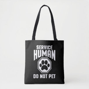 Tote Bag Service Humain conception Ne Pas Caresser Citation