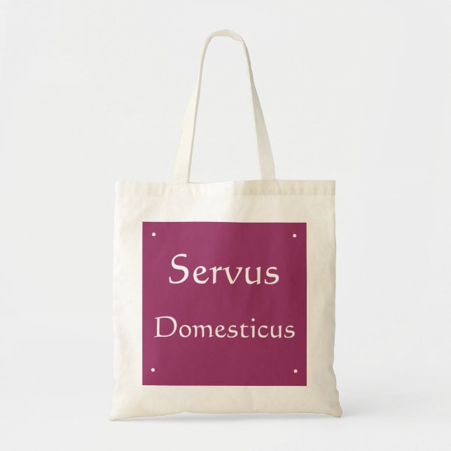 Tote Bag Servus Domesticus (Devant)