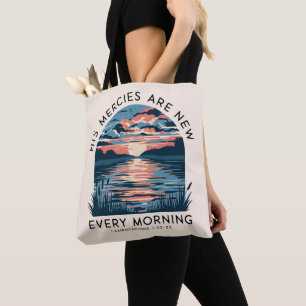 Tote Bag Ses monnaies sont nouvelles chaque matin le lever 