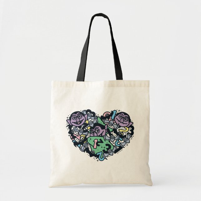 Tote Bag Sésame Sésame | Comte von Count Doodle Heart (Devant)
