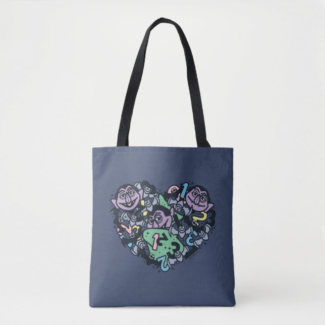 Tote Bag Sésame Sésame | Comte von Count Doodle Heart (Devant)