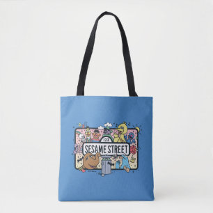 Tote Bag Sésame Sésame Sesame Pals signe de Doodle