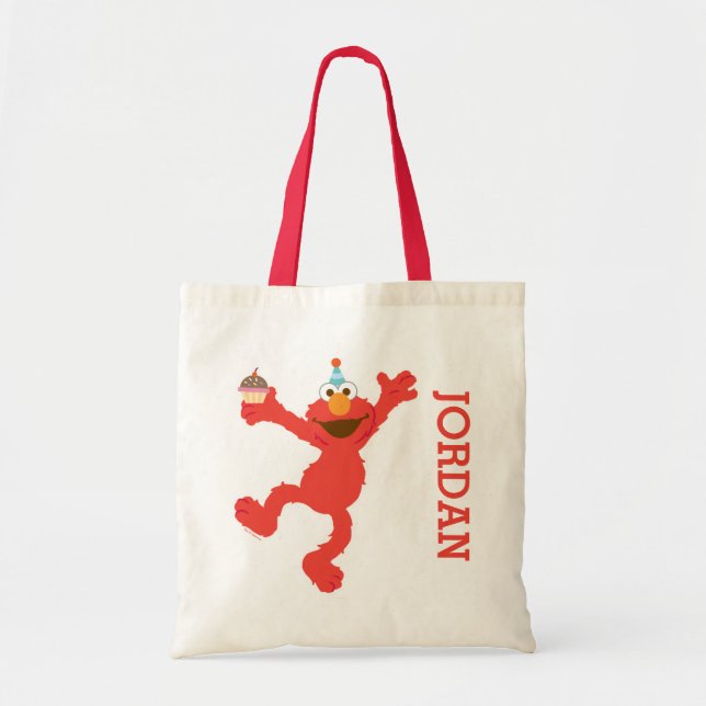 Tote Bag Sesame Street | Elmo - Cupcake & Confetti Birthday (Devant)