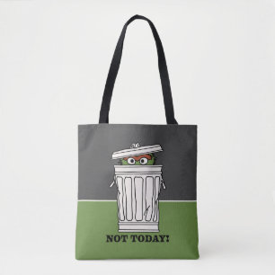 Tote Bag Sesame Street   Oscar le grincheux pas aujourd'hui