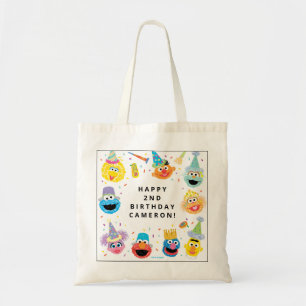Tote Bag Sesame Street Pals Confetti Anniversaire