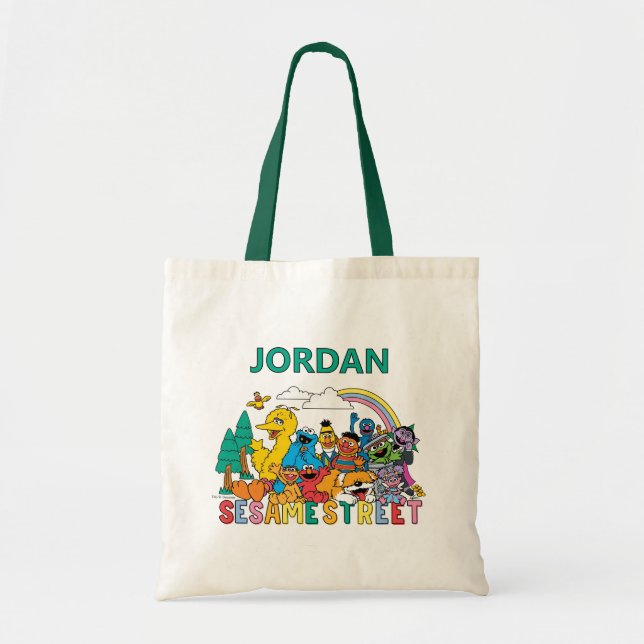 Tote Bag Sesame Street | Rainbow Wave (Devant)