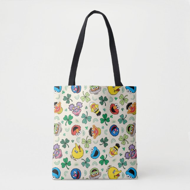 Tote Bag Sesame Street St. Patrick's Day Motif (Devant)