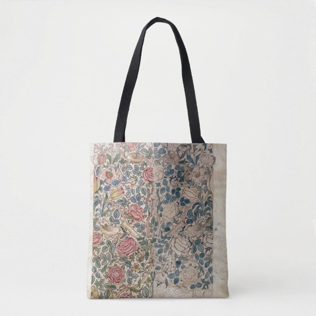 Tote Bag "S'est levée" la conception de papier peint (le (Devant)